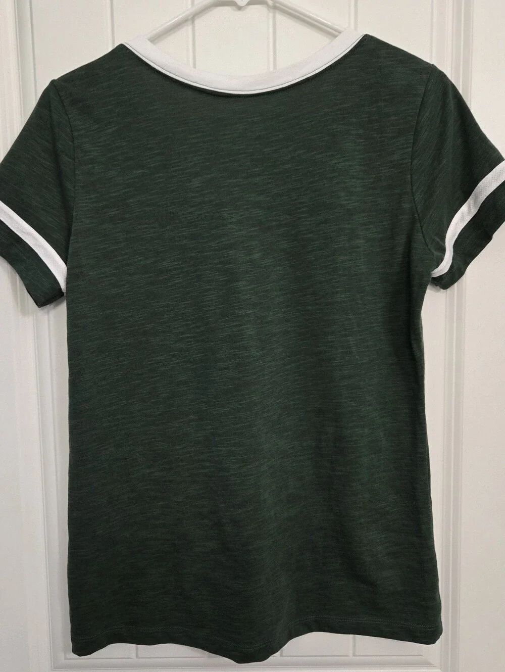 Nike Dark Green and White Michigan State Spartans V-Neck Tee